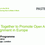 Workshop Europeu do Projeto PASTEUR4OA Workshop Europeu do Projeto PASTEUR4OA
