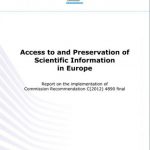 Acesso e preservação de informação científica na Europa Acesso e preservação de informação científica na Europa