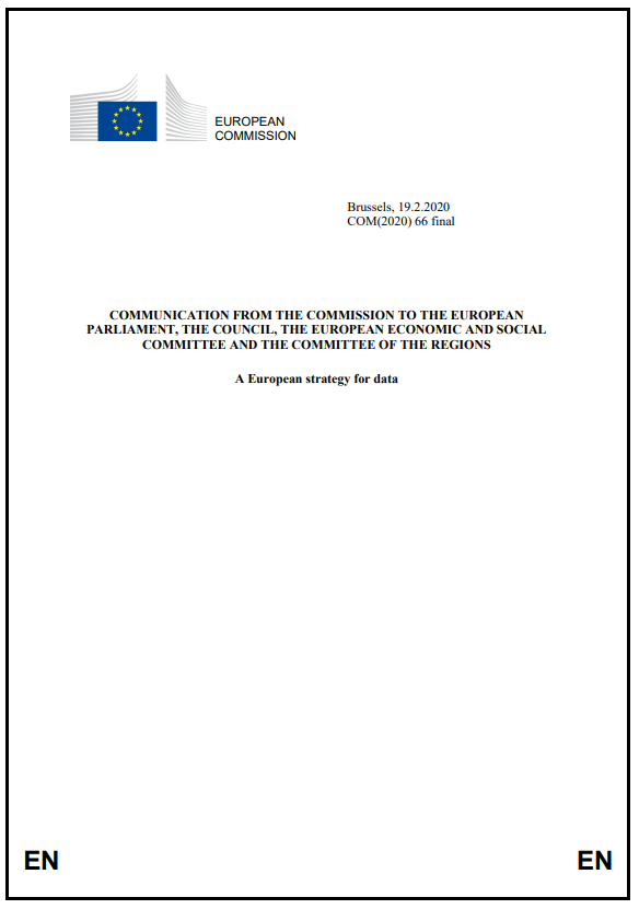 Estratégia Europeia para os Dados Estratégia Europeia para os Dados